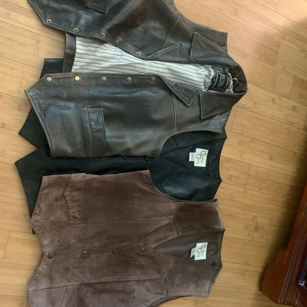 Leather vest for men -SOLD not available anymore